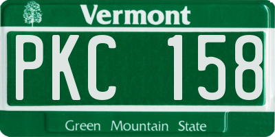 VT license plate PKC158