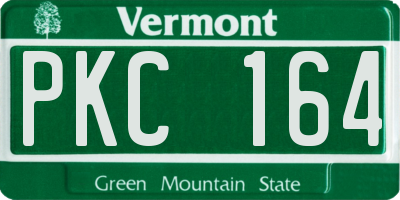 VT license plate PKC164