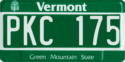 VT license plate PKC175