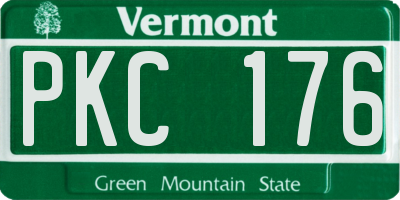 VT license plate PKC176