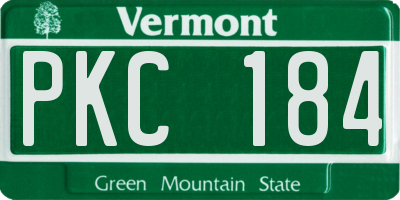 VT license plate PKC184