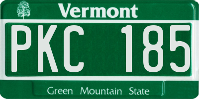 VT license plate PKC185