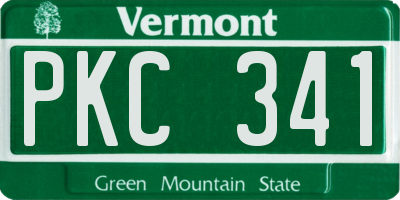 VT license plate PKC341