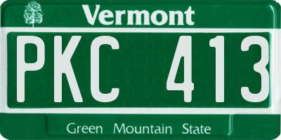 VT license plate PKC413