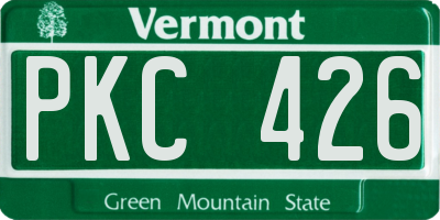 VT license plate PKC426