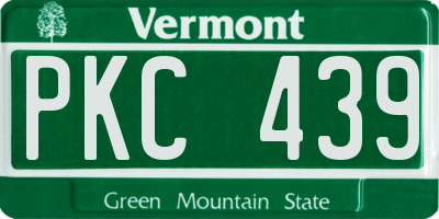 VT license plate PKC439