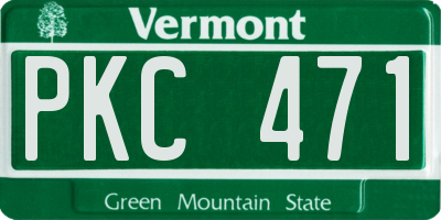 VT license plate PKC471