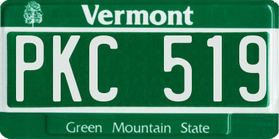 VT license plate PKC519