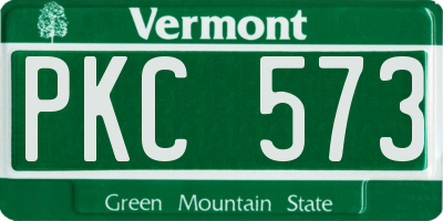 VT license plate PKC573