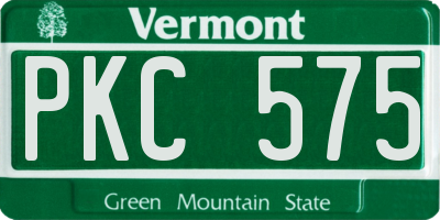VT license plate PKC575