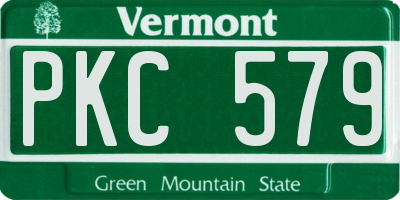 VT license plate PKC579