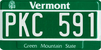 VT license plate PKC591