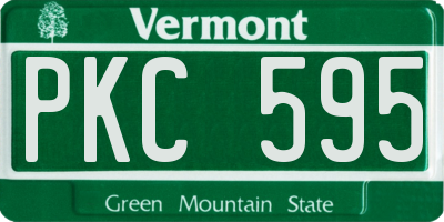 VT license plate PKC595