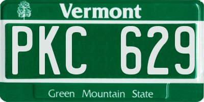 VT license plate PKC629