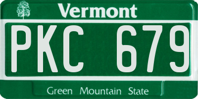 VT license plate PKC679