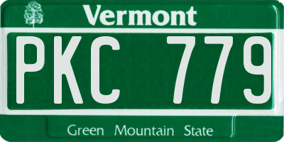 VT license plate PKC779