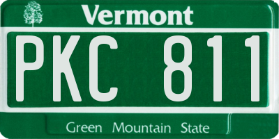 VT license plate PKC811