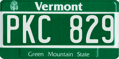VT license plate PKC829