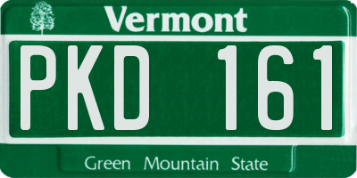 VT license plate PKD161