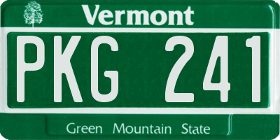 VT license plate PKG241