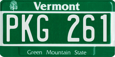 VT license plate PKG261
