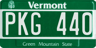 VT license plate PKG440