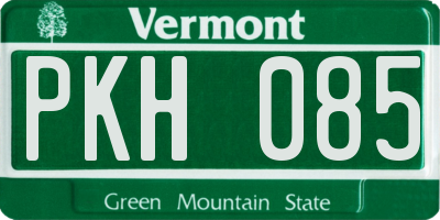 VT license plate PKH085