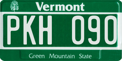VT license plate PKH090