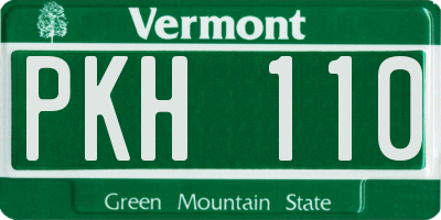 VT license plate PKH110