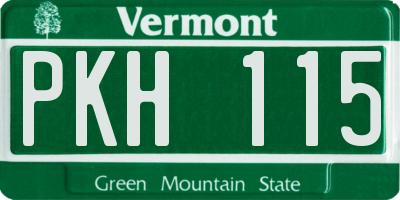 VT license plate PKH115