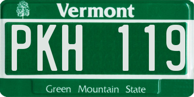 VT license plate PKH119