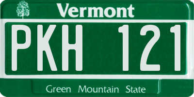 VT license plate PKH121