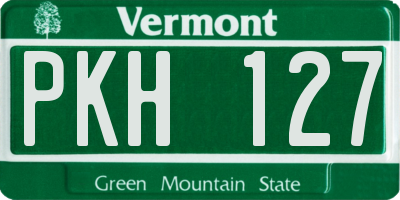 VT license plate PKH127