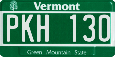 VT license plate PKH130
