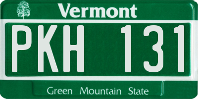 VT license plate PKH131