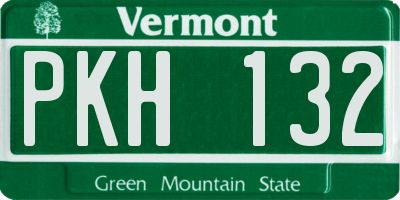 VT license plate PKH132