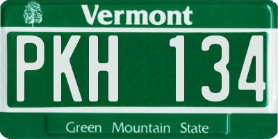 VT license plate PKH134