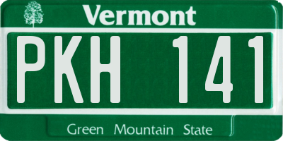 VT license plate PKH141