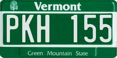 VT license plate PKH155