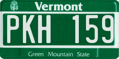 VT license plate PKH159