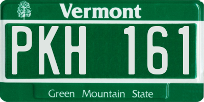 VT license plate PKH161