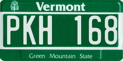 VT license plate PKH168