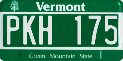 VT license plate PKH175