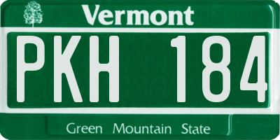 VT license plate PKH184
