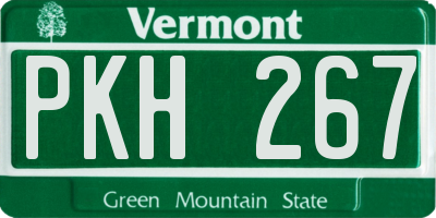 VT license plate PKH267