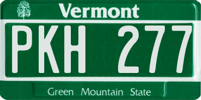 VT license plate PKH277