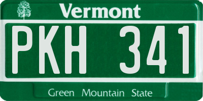 VT license plate PKH341