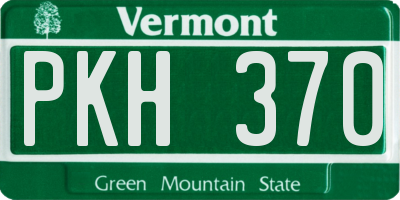 VT license plate PKH370