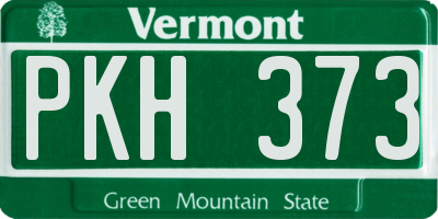 VT license plate PKH373