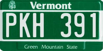 VT license plate PKH391